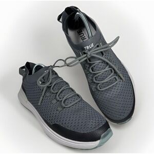 TRUE Linkswear Men's Size 10.5 Gray Knit Lux Sport Golf Sneakers Shoes Wanderlux
